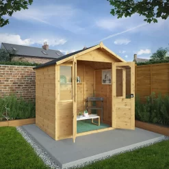Mercia 7x5 Apex Tongue & Groove Summer House With Double Door