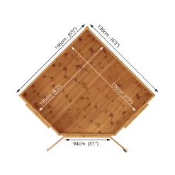 Mercia 7x7 Pent Shiplap Summer House With Double Door -Garden Shop mercia 7x7 pent shiplap summer house with double door5029442076546 02t BQ