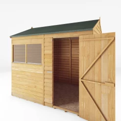 Mercia 8x6 Ft Reverse Apex Overlap Wooden 2 Windows Shed With Floor -Garden Shop mercia 8x6 ft reverse apex overlap wooden 2 windows shed with floor5029442076966 03c