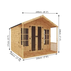 Mercia 8x8 Apex Shiplap Summer House With Double Door -Garden Shop mercia 8x8 apex shiplap summer house with double door5029442075969 01t BQ