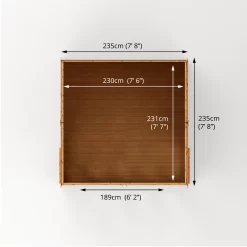 Mercia 8x8 Reverse Apex Tongue & Groove Summer House With Bi-fold Door -Garden Shop mercia 8x8 reverse apex tongue groove summer house with bi fold door5029442089720 02t bq
