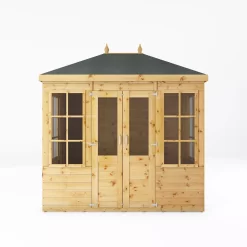 Mercia Clover 8x6 Ft Hip Shiplap Wooden Summer House With Double Door 12 Mercia Clover 8x6 Ft Hip Shiplap Wooden Summer House With Double Door -Garden Shop mercia clover 8x6 ft hip shiplap wooden summer house with double door5029442006871 02c