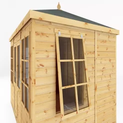 Mercia Clover 8x6 Ft Hip Shiplap Wooden Summer House With Double Door 13 Mercia Clover 8x6 Ft Hip Shiplap Wooden Summer House With Double Door -Garden Shop mercia clover 8x6 ft hip shiplap wooden summer house with double door5029442006871 03c