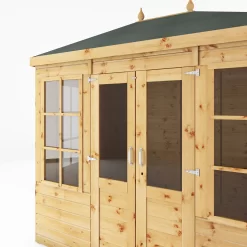 Mercia Clover 8x6 Ft Hip Shiplap Wooden Summer House With Double Door 14 Mercia Clover 8x6 Ft Hip Shiplap Wooden Summer House With Double Door -Garden Shop mercia clover 8x6 ft hip shiplap wooden summer house with double door5029442006871 04c