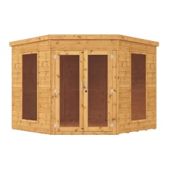 Mercia Corner 8x8 Ft Flat Shiplap Wooden Summer House With Double Door -Garden Shop mercia corner 8x8 ft flat shiplap wooden summer house with double door5029442076553 02c