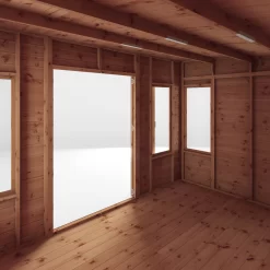 Mercia Helios 12x8 Ft Curved Shiplap Wooden Summer House With Double Door -Garden Shop mercia helios 12x8 ft curved shiplap wooden summer house with double door5029442007182 05c