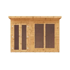 Mercia Maine 10x6 Ft Pent Shiplap Wooden Summer House With Double Door -Garden Shop mercia maine 10x6 ft pent shiplap wooden summer house with double door5029442002552 02c