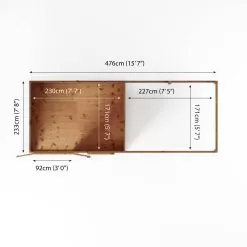 Mercia Maine 16x6 Ft Pent Shiplap Wooden Summer House With Double Door -Garden Shop mercia maine 16x6 ft pent shiplap wooden summer house with double door5029442008714 02t