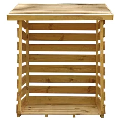 Mercia Single Solid Wood Log Store -Garden Shop mercia single solid wood log store5029442012612 02c