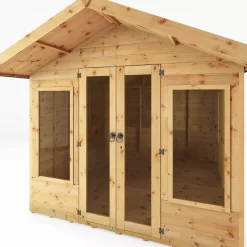 Mercia Sussex 10x8 Ft Apex Shiplap Wooden Summer House With Double Door -Garden Shop mercia sussex 10x8 ft apex shiplap wooden summer house with double door5029442007076 04c