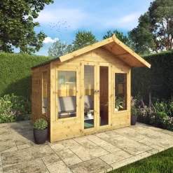 Mercia Sussex 8x6 Ft Apex Shiplap Wooden Summer House With Double Door -Garden Shop mercia sussex 8x6 ft apex shiplap wooden summer house with double door5029442006703 01i
