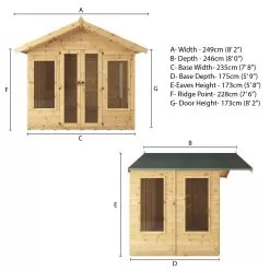 Mercia Sussex 8x6 Ft Apex Shiplap Wooden Summer House With Double Door -Garden Shop mercia sussex 8x6 ft apex shiplap wooden summer house with double door5029442006703 01t