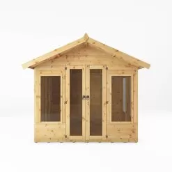 Mercia Sussex 8x6 Ft Apex Shiplap Wooden Summer House With Double Door -Garden Shop mercia sussex 8x6 ft apex shiplap wooden summer house with double door5029442006703 02c