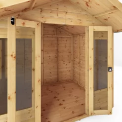 Mercia Sussex 8x6 Ft Apex Shiplap Wooden Summer House With Double Door -Garden Shop mercia sussex 8x6 ft apex shiplap wooden summer house with double door5029442006703 04c