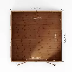 Mercia Sussex 8x8 Ft Apex Shiplap Wooden Summer House With Double Door -Garden Shop mercia sussex 8x8 ft apex shiplap wooden summer house with double door5029442006901 02t