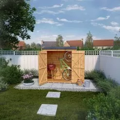 Mercia Tongue & Groove Solid Wood 6x2'6 Pent Garden Storage -Garden Shop mercia tongue groove solid wood 6x2 6 pent garden storage5029442008219 02i