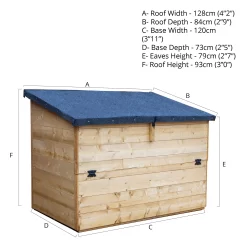 Mercia Tongue & Groove Solid Wood Lift Up Sloping Garden Storage -Garden Shop mercia tongue groove solid wood lift up sloping garden storage5029442006659 01t