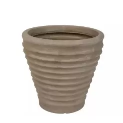 Strata Moroccan Planter, Stone - 43cm