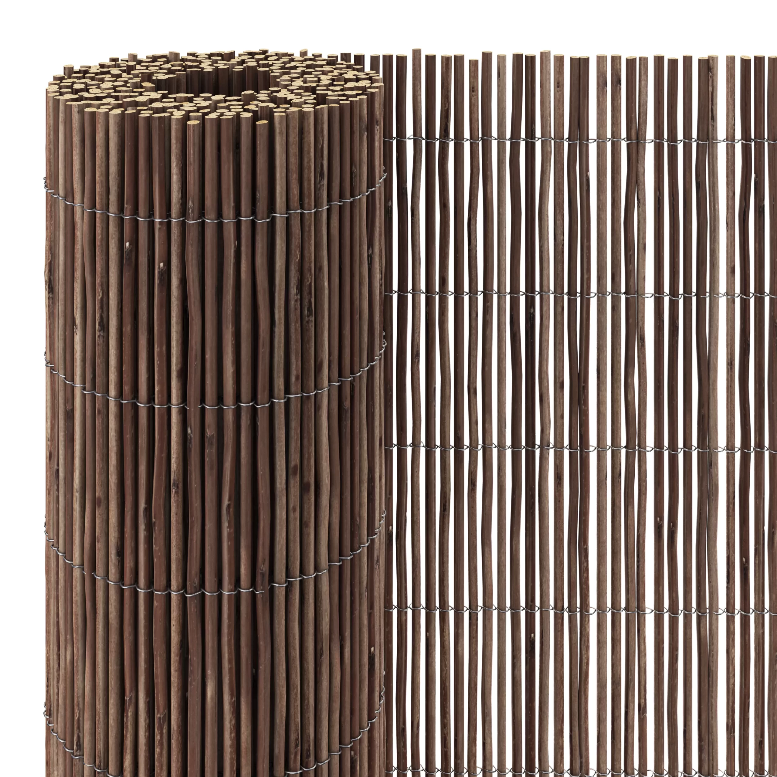 Natural Wicker Garden Screen (H)1.5m (W)3m 1 Natural Wicker Garden Screen (H)1.5m (W)3m