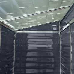 Palram - Canopia Skylight 4x6 Pent Dark Grey Plastic Shed With Floor -Garden Shop palram canopia skylight 4x6 pent dark grey plastic shed with floor7290108132717 06i BQ