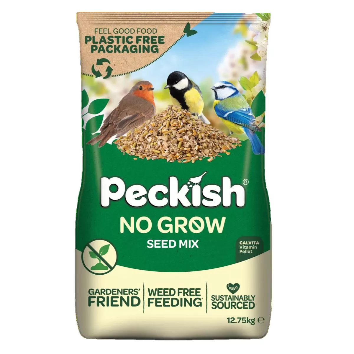 Peckish No Grow Wild Bird Seed Mix - 12.75kg 1 Peckish No Grow Wild Bird Seed Mix - 12.75kg