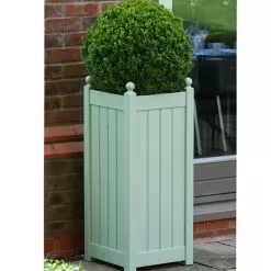 AFK Classic Tall Wooden Planter, Sage - 15in 6 AFK Classic Tall Wooden Planter, Sage - 15in -Garden Shop planter 7