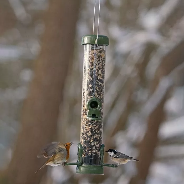 Jacobi Jayne Ring-Pull™ Click Seed Feeder – Medium, 4 Port 5 Jacobi Jayne Ring-Pull™ Click Seed Feeder – Medium, 4 Port - Image 5