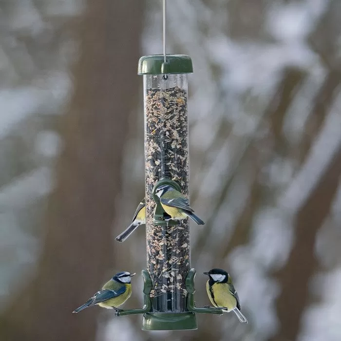 Jacobi Jayne Ring-Pull™ Click Seed Feeder – Medium, 4 Port 4 Jacobi Jayne Ring-Pull™ Click Seed Feeder – Medium, 4 Port - Image 4