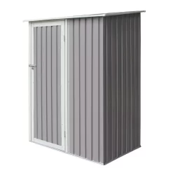 Rowlinson Trentvale 5x3 Pent Light Grey Metal Shed