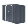 Rowlinson Trentvale 8x4 Pent Dark Grey Metal Shed