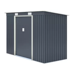 Rowlinson Trentvale 8x4 Pent Dark Grey Metal Shed