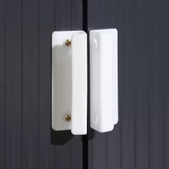 Rowlinson Trentvale 8x4 Pent Dark Grey Metal Shed -Garden Shop rowlinson trentvale 8x4 pent dark grey metal shed5013856206323 40c bq