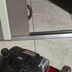 Rowlinson Trentvale 8x6 Apex Light Grey Metal Shed -Garden Shop rowlinson trentvale 8x6 apex light grey metal shed5013856206217 39c bq