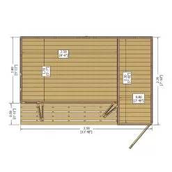 Shire Aster 12x8 Pent Shiplap Wooden Summer House - Assembly Service Included -Garden Shop shire aster 12x8 pent shiplap wooden summer house assembly service included5019804118908 02t bq
