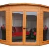 Shire Barclay 8x8 Safety Acrylic Pent Shiplap Wooden Summer House - Base Not Included