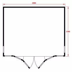 Shire Blenheim 10x8 Apex Shiplap Wooden Summer House With Bi-fold Door - Assembly Service Included -Garden Shop shire blenheim 10x8 apex shiplap wooden summer house with bi fold door assembly service included5019804111213 02t