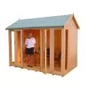 Shire Blenheim 10x8 Apex Shiplap Wooden Summer House With Bi-fold Door