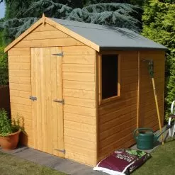 Shire Durham 8x6 Ft Apex Shiplap Wooden Shed With Floor -Garden Shop shire durham 8x6 ft apex shiplap wooden shed with floor5019804861538 06bq