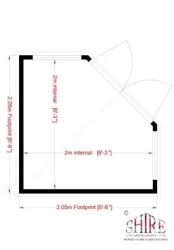 Shire Hampton 7x7 Glass Pent Shiplap Wooden Summer House - Base Not Included -Garden Shop shire hampton 7x7 glass pent shiplap wooden summer house base not included5019804779833 03t