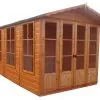 Shire Kensington 13x7 Apex Shiplap Wooden Summer House - Base Not Included