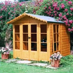Shire Kensington 7x7 Toughened Glass Apex Shiplap Wooden Summer House - Base Included 9 Shire Kensington 7x7 Toughened Glass Apex Shiplap Wooden Summer House - Base Included -Garden Shop shire kensington 7x7 toughened glass apex shiplap wooden summer house base included5019804111190 01i