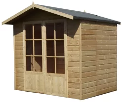 Shire Lumley 7x5 Glass Apex Shiplap Wooden Summer House - Base Included -Garden Shop shire lumley 7x5 glass apex shiplap wooden summer house base included5397007006391 01c bq