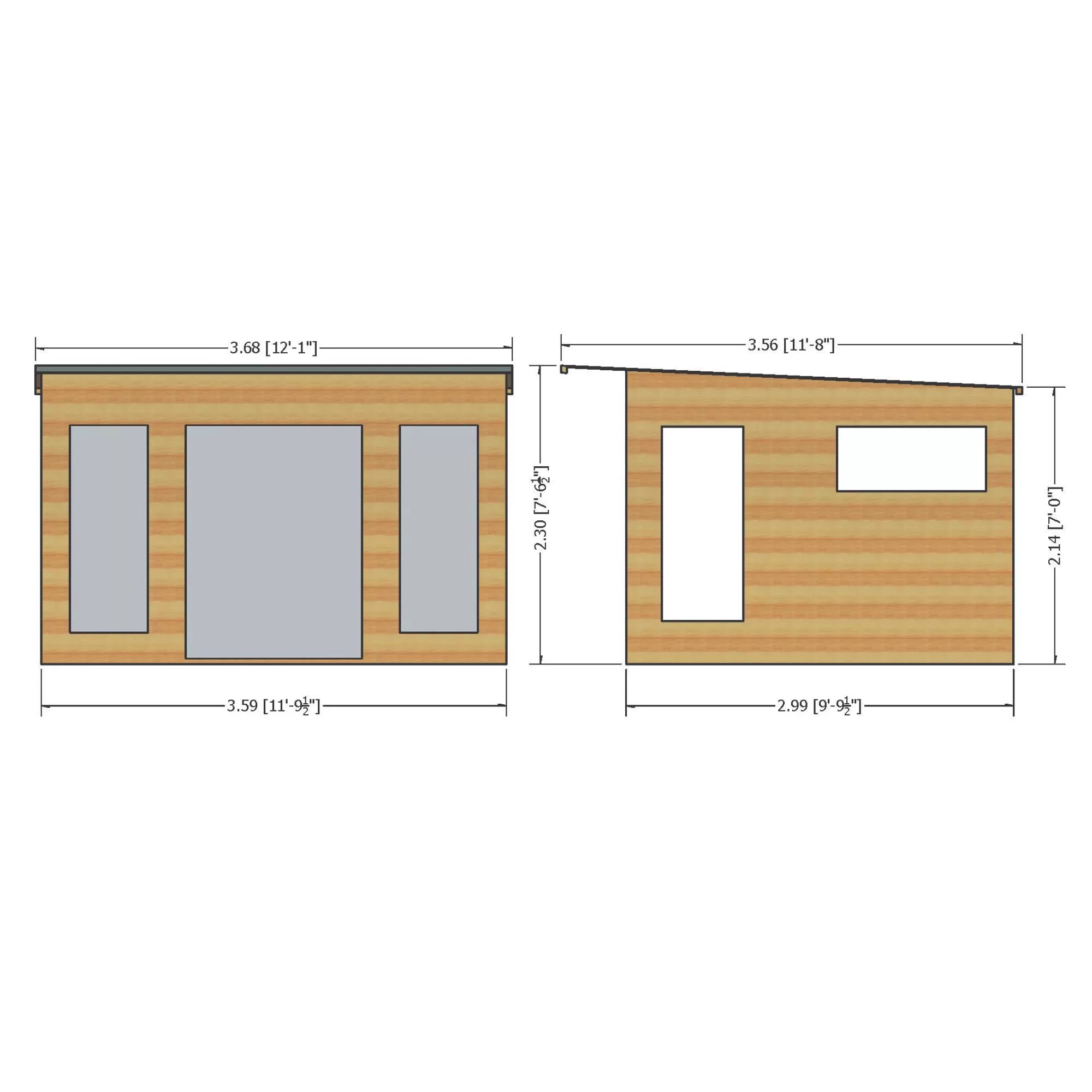 Shire Miami Gym 12x10 Pent Shiplap Wooden Summer House - Assembly Service Included 2 Shire Miami Gym 12x10 Pent Shiplap Wooden Summer House - Assembly Service Included - Image 2