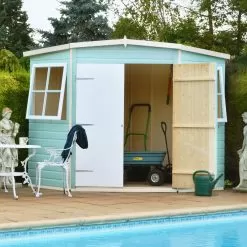Shire Murrow 8x8 Ft Pent Shiplap Wooden Shed With Floor - Assembly Service Included -Garden Shop shire murrow 8x8 ft pent shiplap wooden shed with floor assembly service included5019804080885 08bq