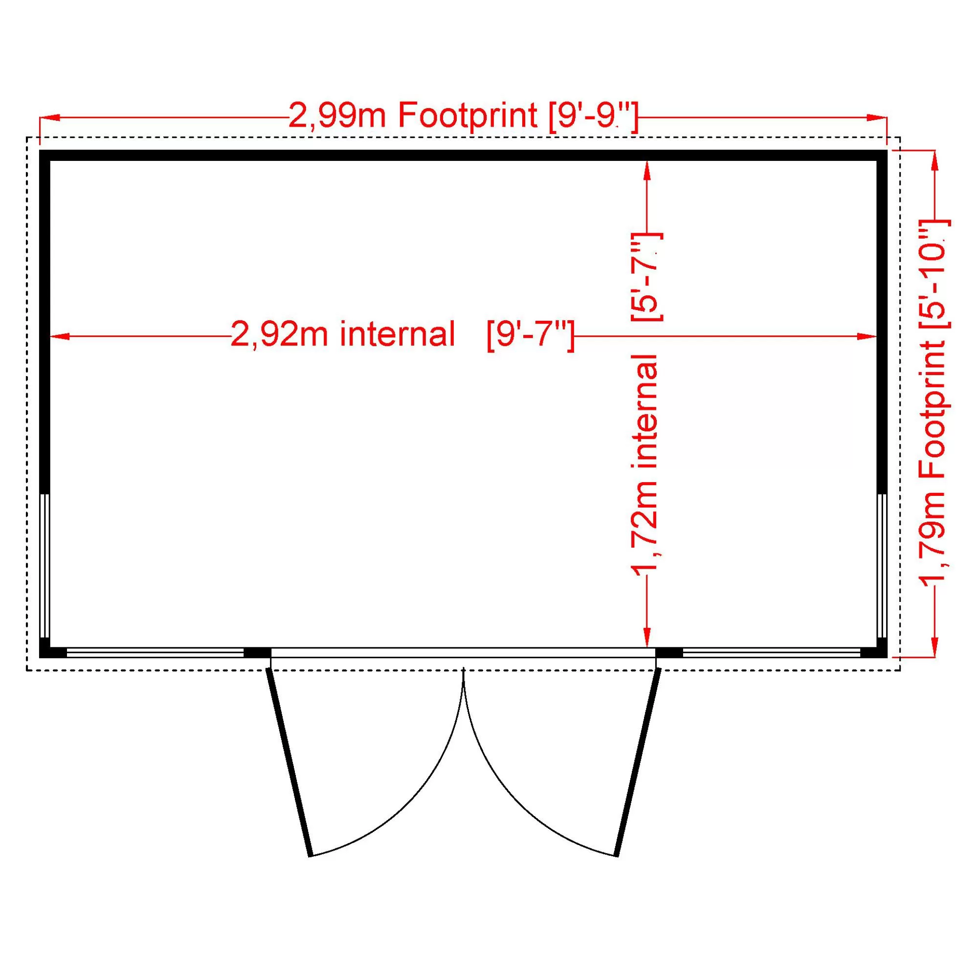 Shire Orchid Curved Roof 10x6 Curved Shiplap Wooden Summer House - Assembly Service Included 3 Shire Orchid Curved Roof 10x6 Curved Shiplap Wooden Summer House - Assembly Service Included - Image 3