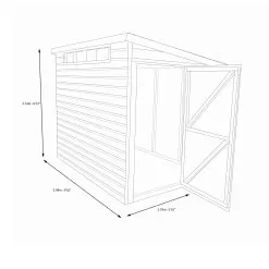 Shire Security Cabin 10x6 Ft Pent Shiplap Wooden Shed With Floor -Garden Shop shire security cabin 10x6 ft pent shiplap wooden shed with floor5019804112180 03t