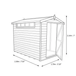 Shire Security Cabin 8x6 Ft Apex Shiplap Wooden Shed With Floor -Garden Shop shire security cabin 8x6 ft apex shiplap wooden shed with floor5019804122080 02t