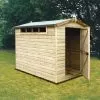 Shire Security Cabin 8x6 Ft Apex Shiplap Wooden Shed With Floor