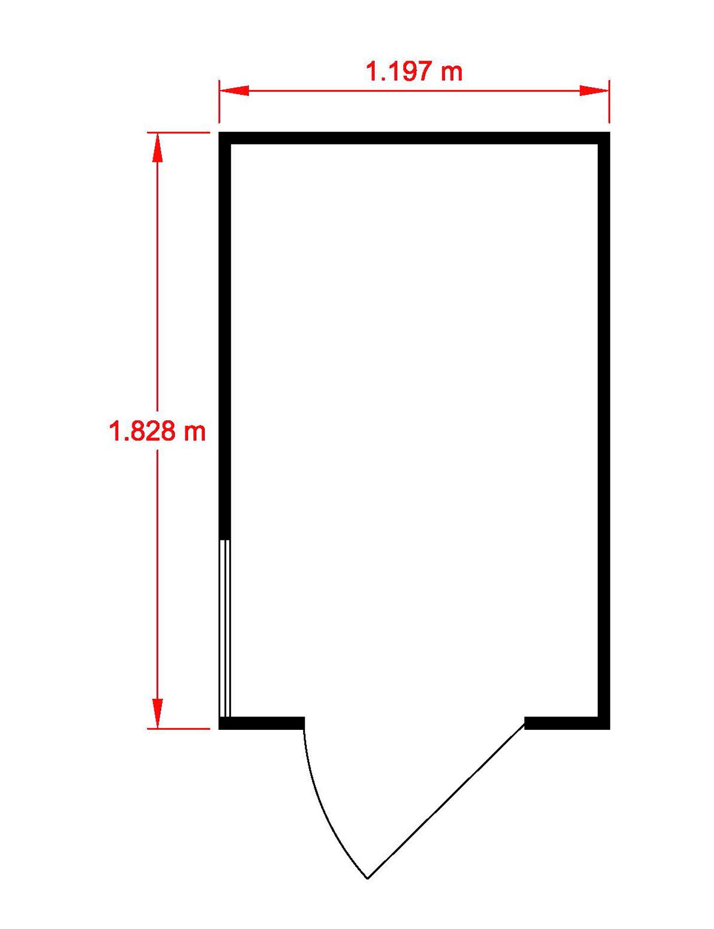 Shire Shetland 6x4 Ft Apex Shiplap Wooden Shed With Floor (Base Included) - Assembly Service Included 8 Shire Shetland 6x4 Ft Apex Shiplap Wooden Shed With Floor (Base Included) - Assembly Service Included - Image 8