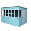 Shire Sun 10x6 Glass Pent Shiplap Wooden Summer House - Base Not Included